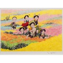 中島潔『花童』直筆サイン入り限定版美術作品