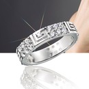 ギ・ラロッシュ　le chainon ＜ル・シェノン＞　CZと天然ダイヤモンドの宝飾フルエタニティリング