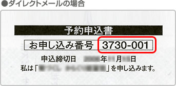 ダイレクトメールの場合