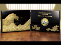 葛飾北斎　生誕２６０周年　公式記念金貨　「冨嶽三十六景　神奈川沖浪裏」